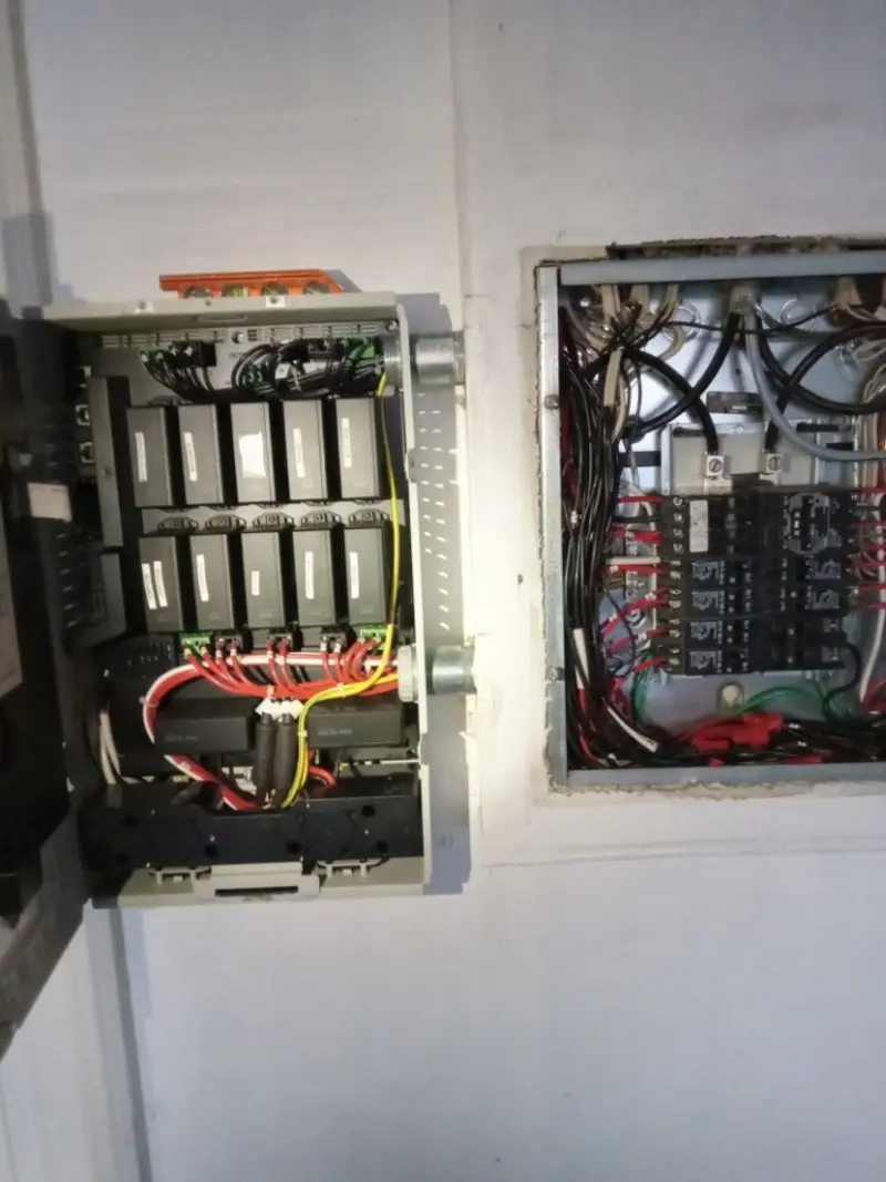 Electrical panel upgrade completed for Security Camera Wiring in Hartford City